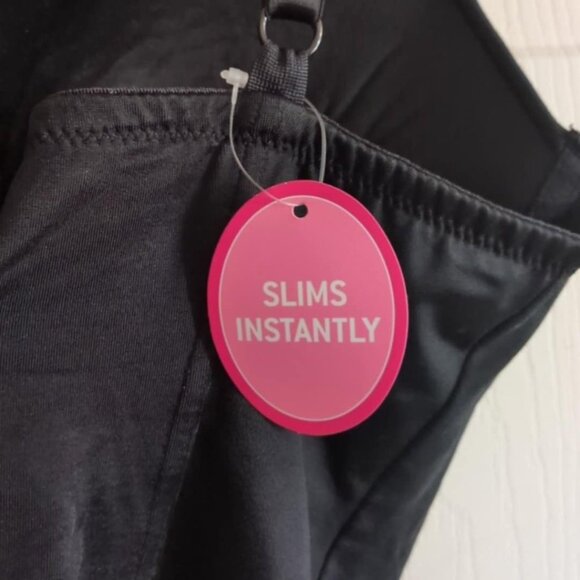 Flexees By Maidenform Firm Control Bustier New 36D Black Padded Cami Shapewear - Picture 7 of 7